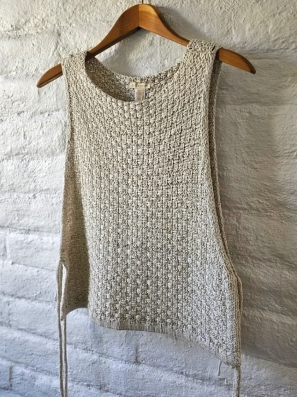 Eileen Fisher Women's Organic Cotton Apron Sweater Vest